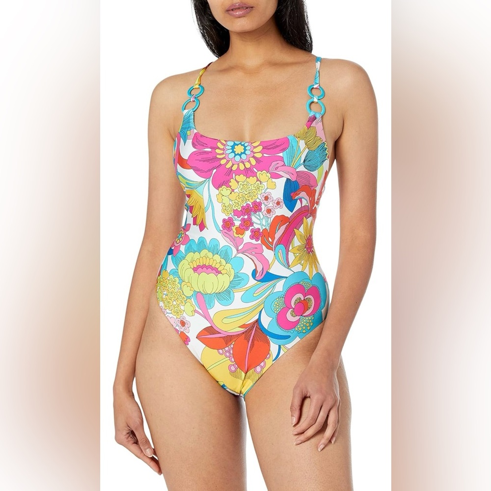 Trina Turk Fontaine Floral Multicolor One-Piece Swimsuit